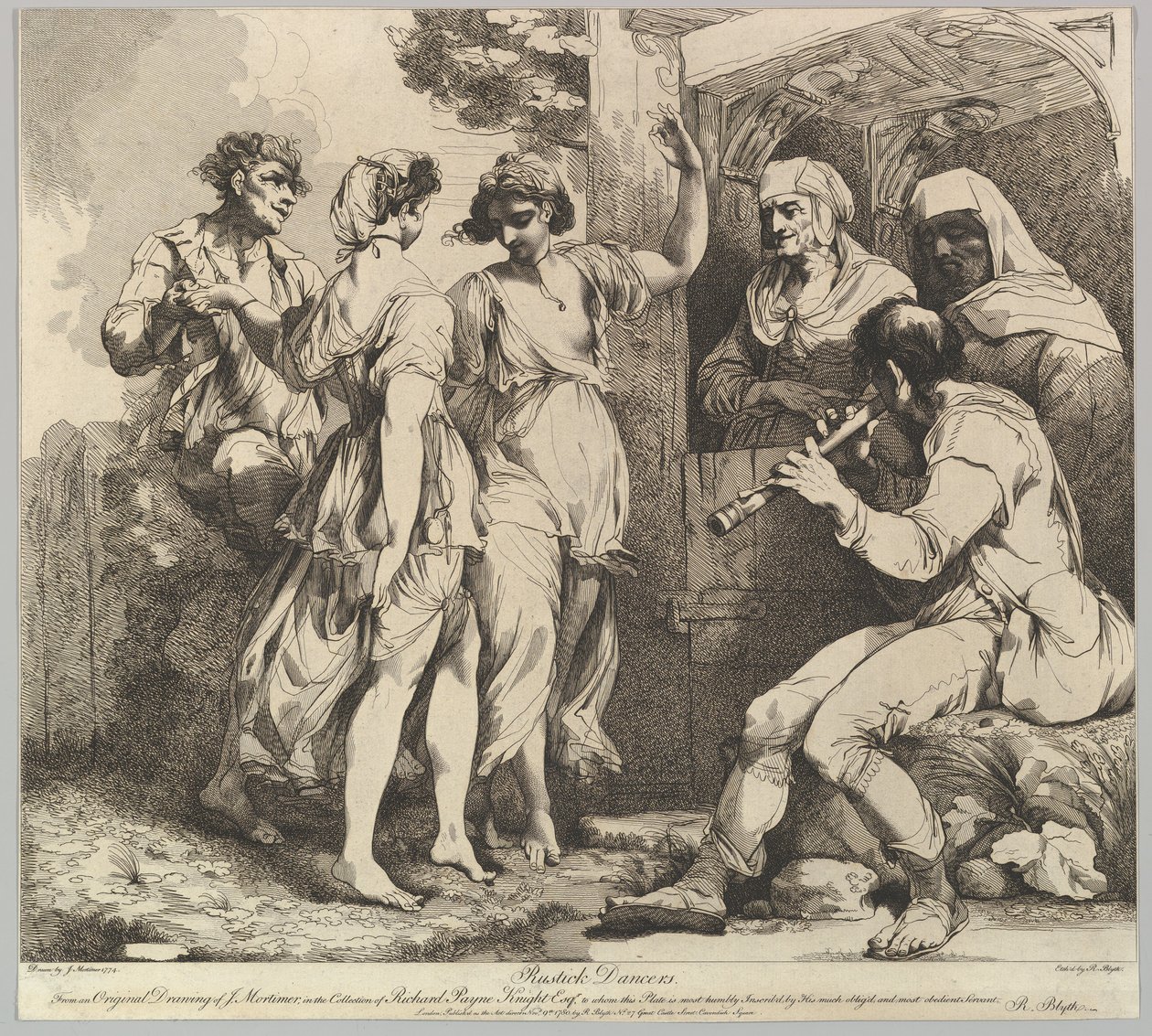 Rustick Dancers, 9 listopada 1780. autorstwa Robert Blyth