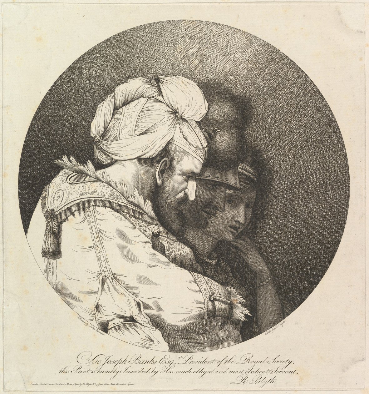 Trzy głowy orientalne, 5 marca 1780 r. autorstwa Robert Blyth
