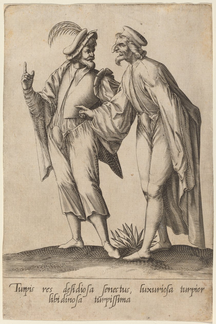 Starość to wstyd..., 1597. autorstwa Robert Boissard