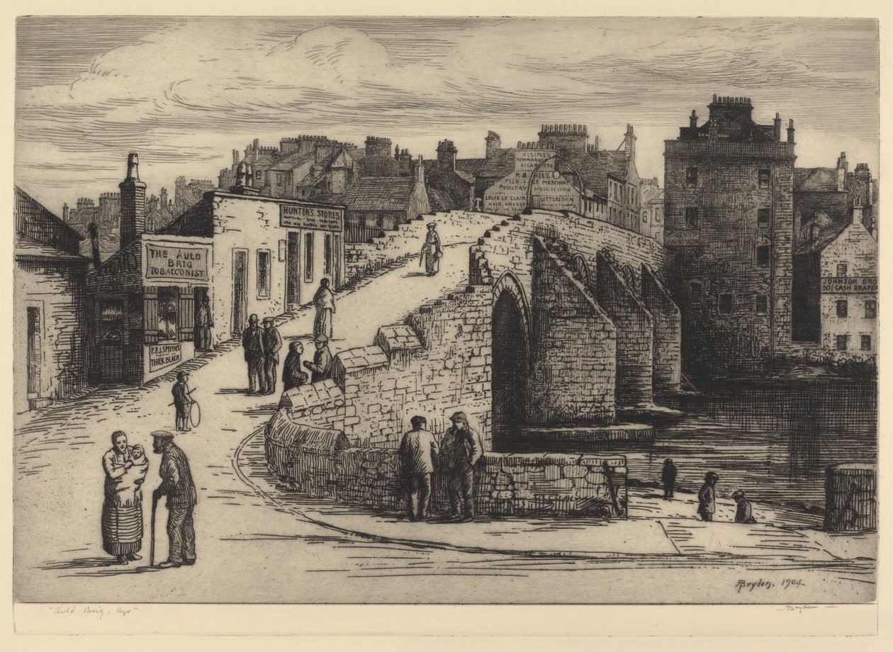 Auld Brig, Ayr autorstwa Robert Bryden
