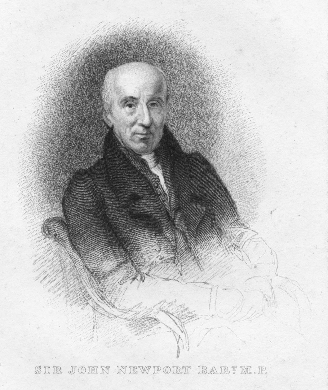 Sir Johna Newporta Barta. MP, 1826. autorstwa Robert Cooper