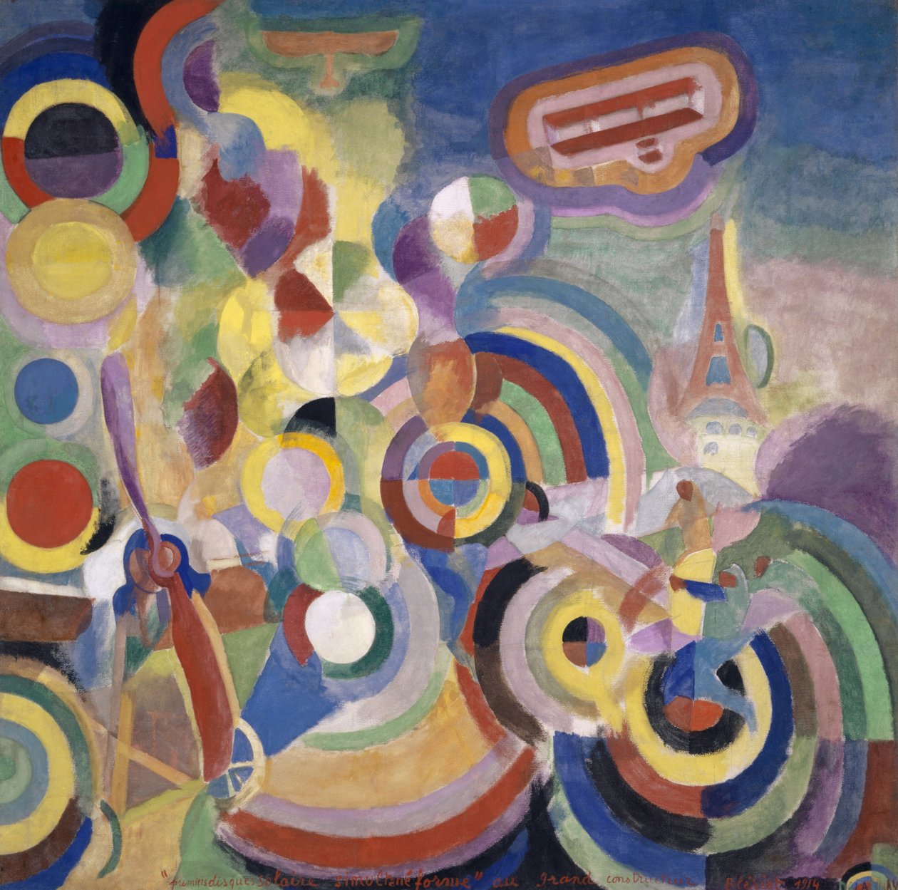 Hołd dla Blériota autorstwa Robert Delaunay
