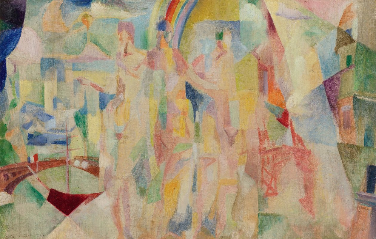 Miasto Paryż, Szkic, 1911-1912. autorstwa Robert Delaunay