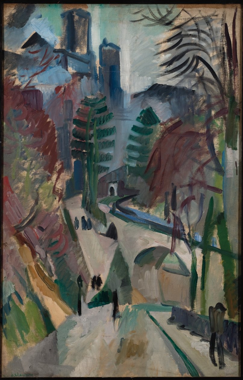 Krajobraz Laonu autorstwa Robert Delaunay