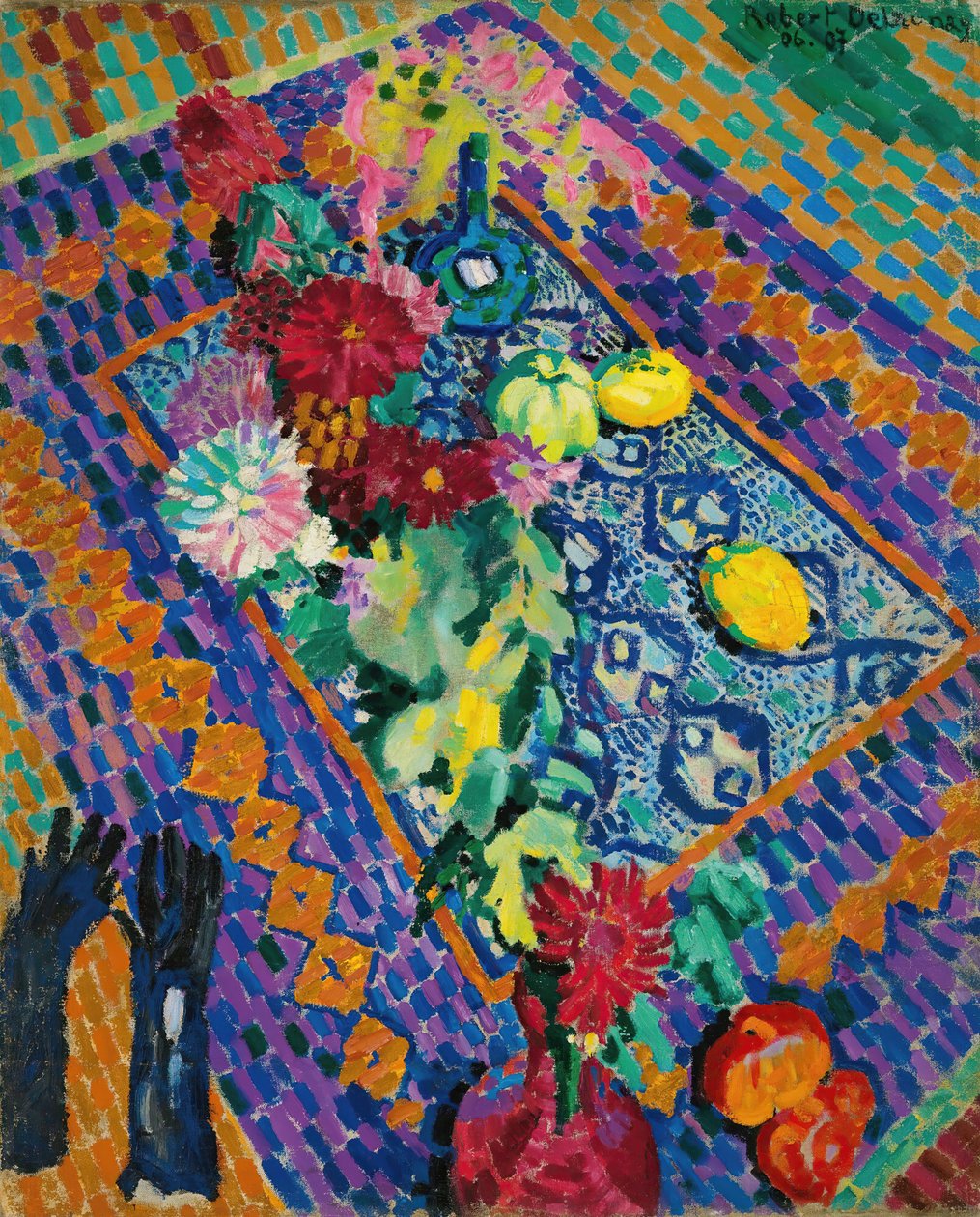 Martwa natura w rękawiczkach, 1906-1907. autorstwa Robert Delaunay