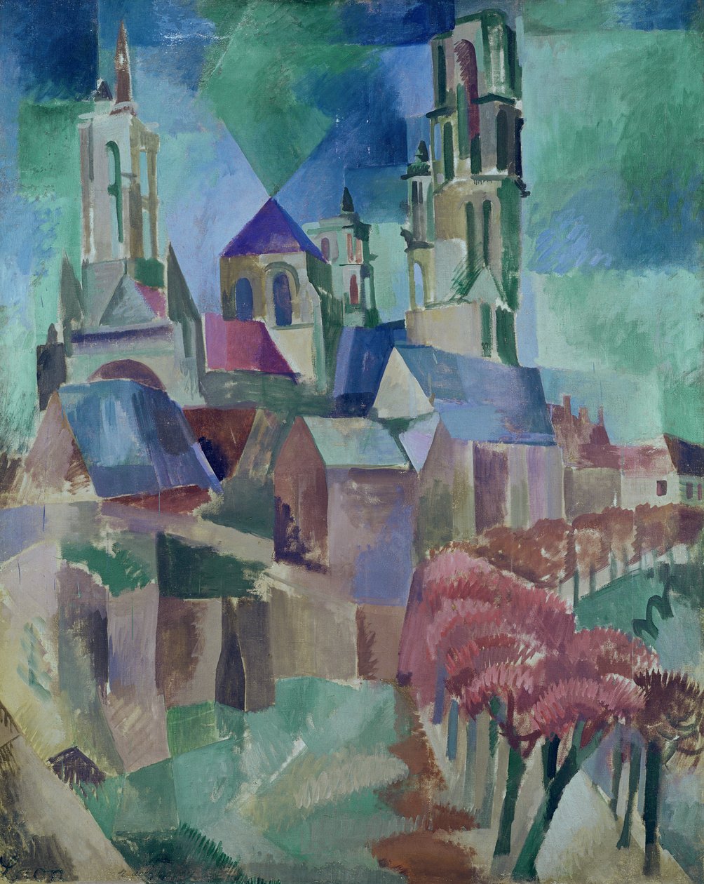 Wieże Laon autorstwa Robert Delaunay