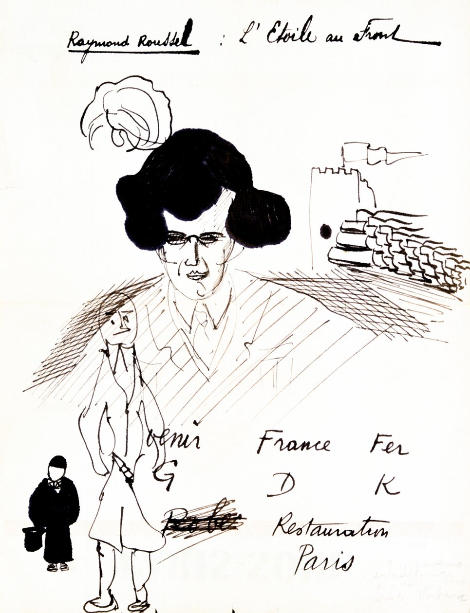 Rebus: Raymond Roussei, ok. 1920-1945 r. autorstwa Robert Desnos