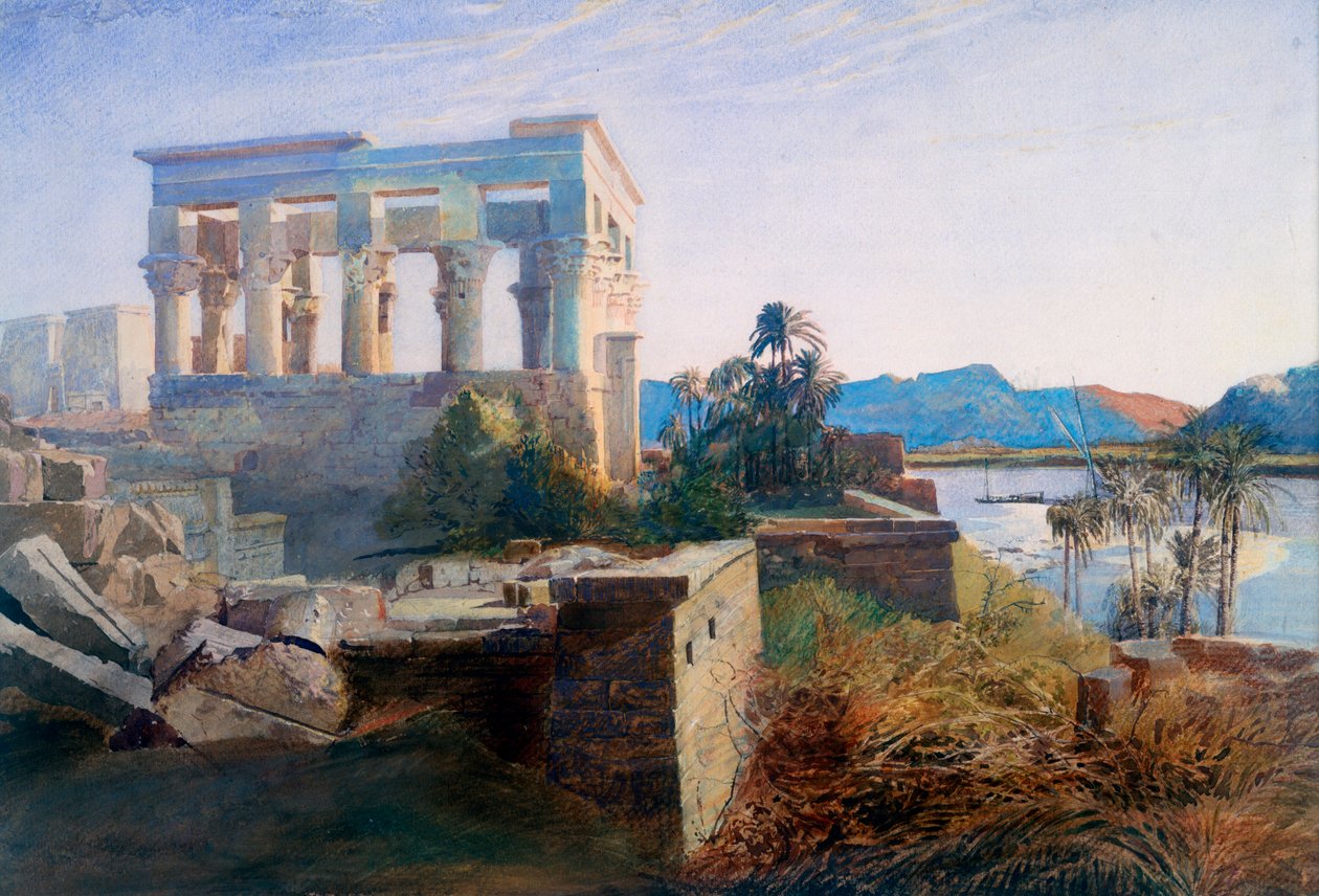 Philae, Egipt, XIX w. autorstwa Robert Dighton