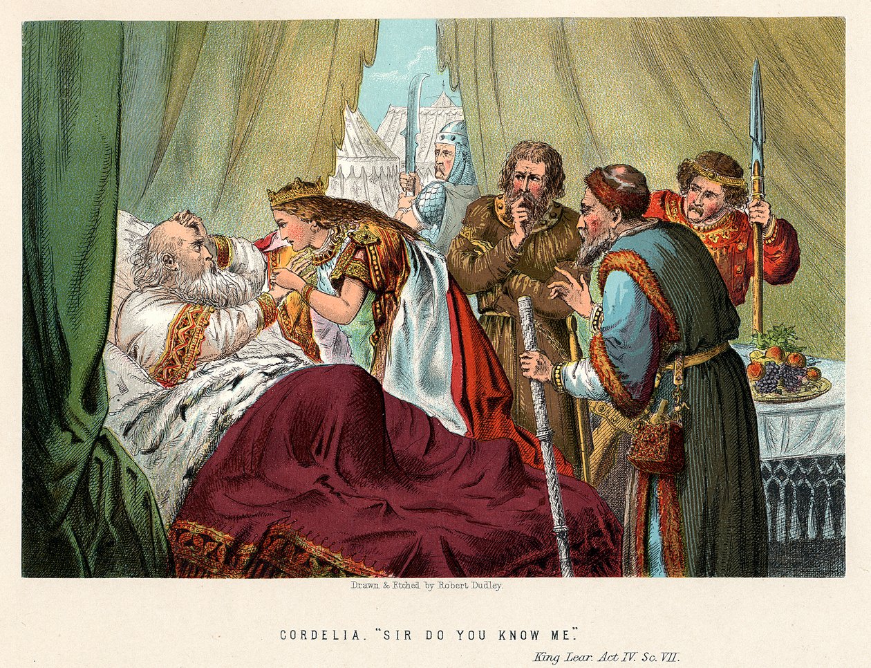Scena z Króla Leara Szekspira, ok. 1858 r. autorstwa Robert Dudley