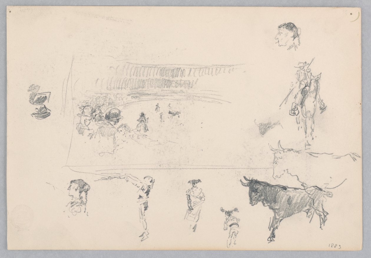 Walka byków, Hiszpania autorstwa Robert Frederick Blum
