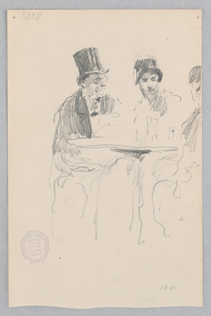 Scena w kawiarni autorstwa Robert Frederick Blum