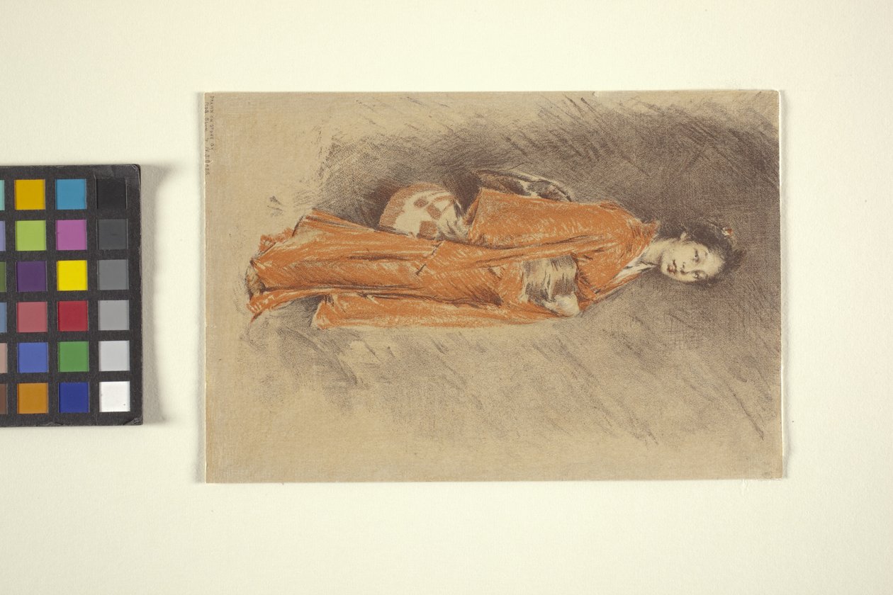 Japonka w kimonie (atrament) autorstwa Robert Frederick Blum