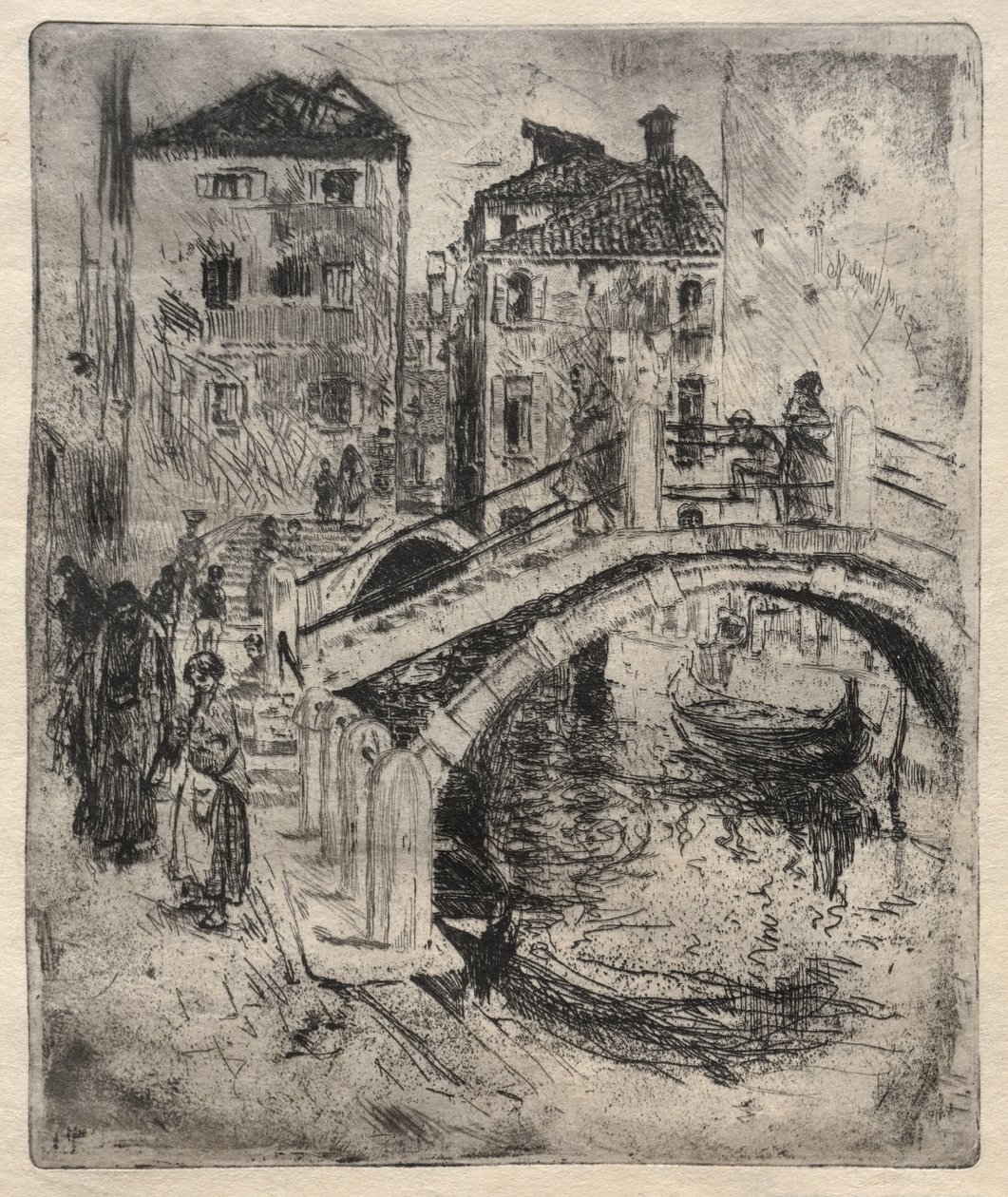 Kanał i mosty weneckie autorstwa Robert Frederick Blum
