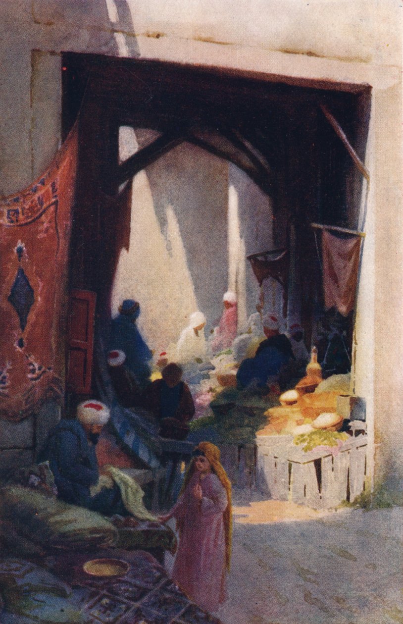 Bazar, ok. 1880, 1904 autorstwa Robert George Talbot Kelly