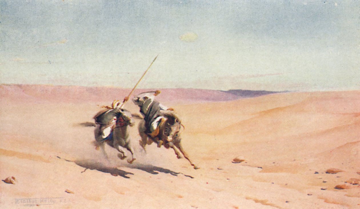 Pojedynek, ok. 1880, 1904 autorstwa Robert George Talbot Kelly