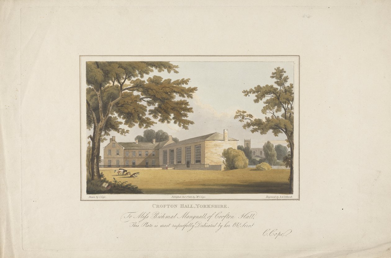 Crofton Hall, Yorkshire autorstwa Robert Havell