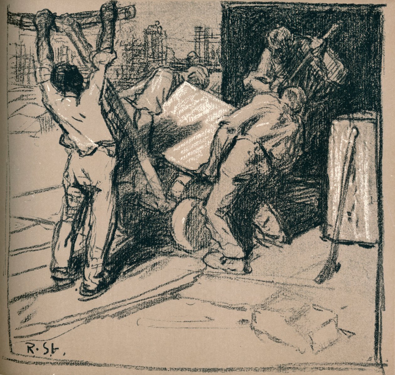 „Kamieniołom”, ok. 1900 1902 r. autorstwa Robert Hermann Sterl