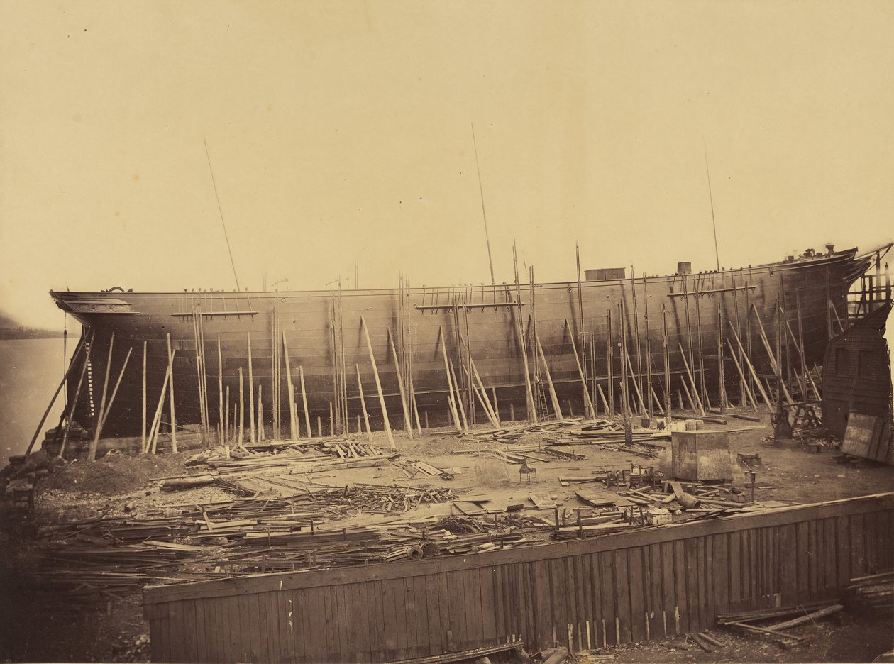 Afrodyta w budowie, ca. 1857. autorstwa Robert Howlett