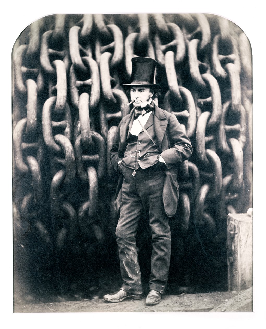 Isambard Kingdom Brunel, brytyjski inżynier, 1857 autorstwa Robert Howlett