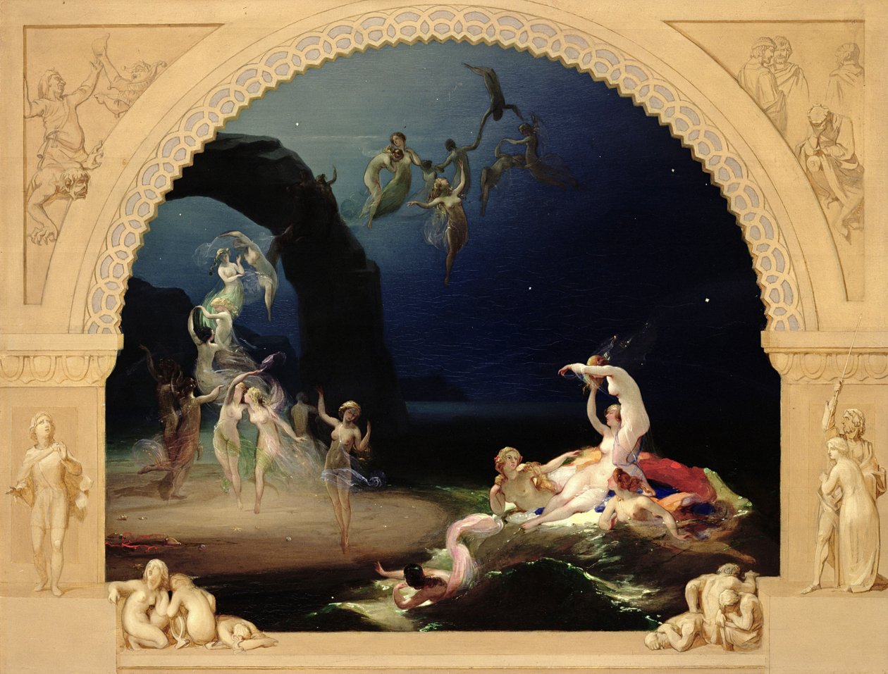 Przyjdź do tych żółtych piasków (panel) autorstwa Robert Huskisson