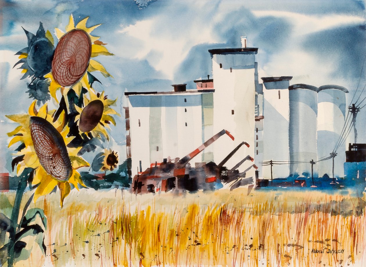 Elewator zbożowy, Kansas autorstwa Robert Johnson