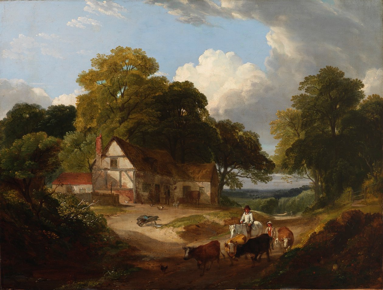 Scena na podwórzu autorstwa Robert Ladbrooke