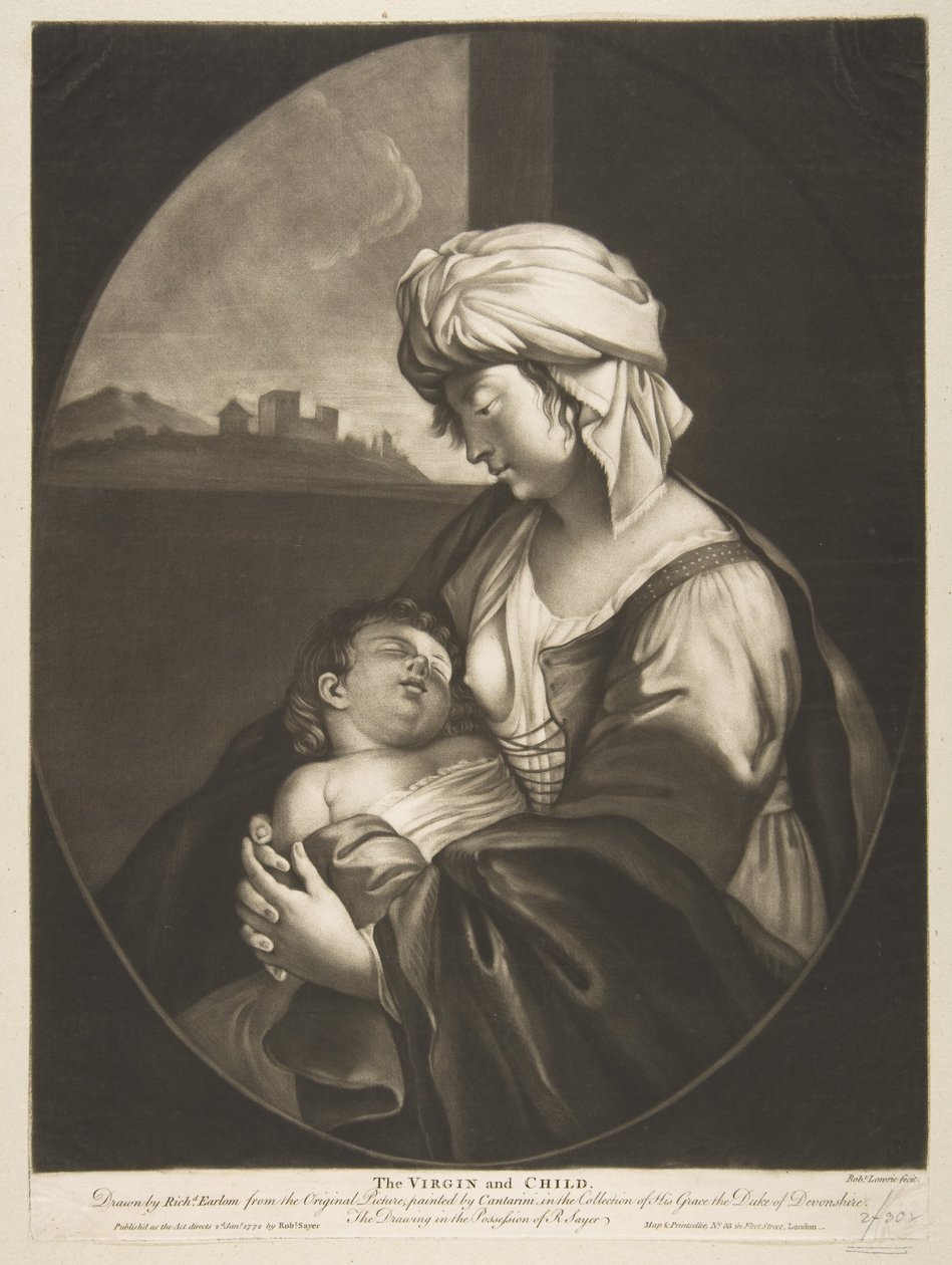 Dziewica z Dzieciątkiem, 1772. autorstwa Robert Laurie