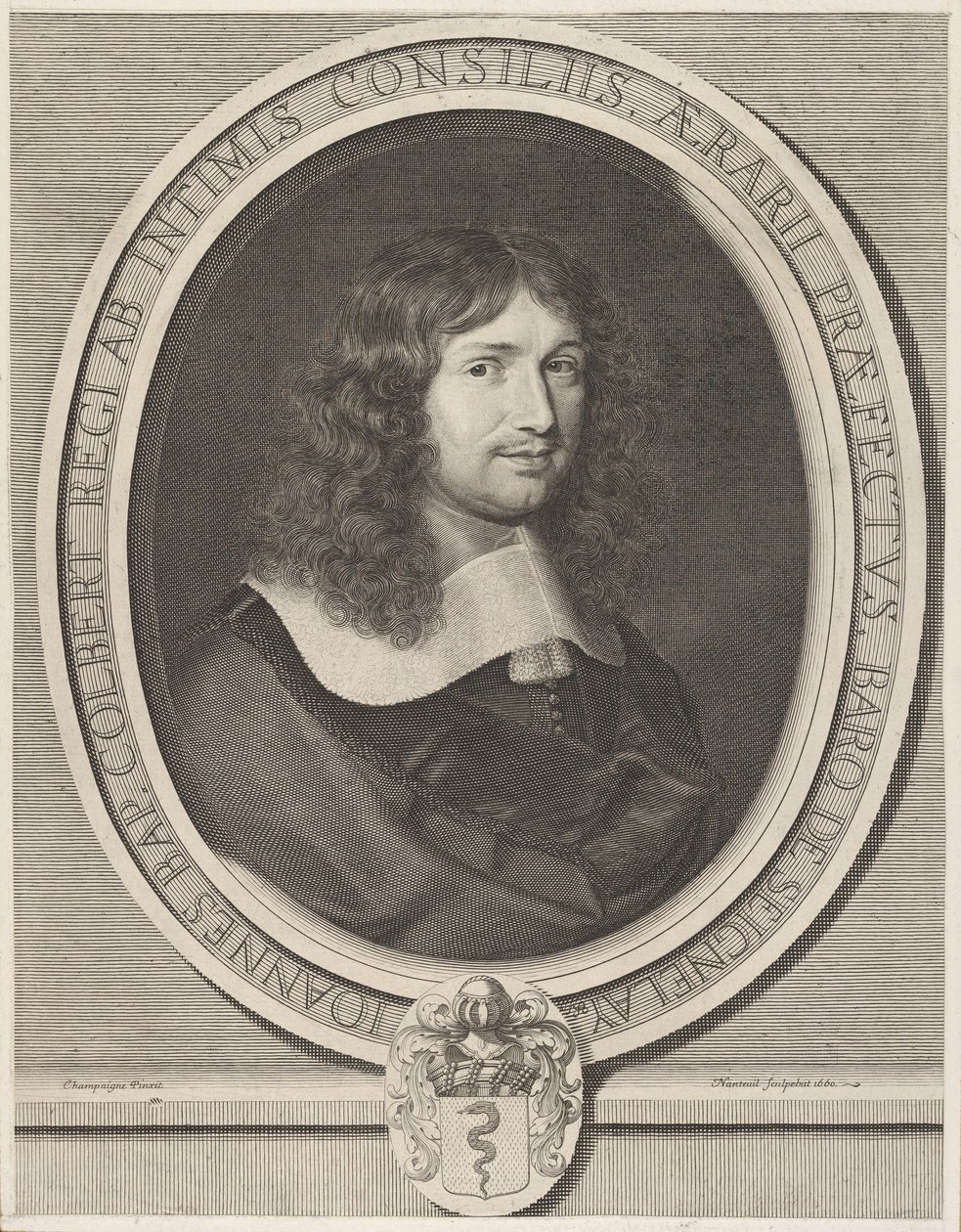 Jean-Baptiste Colbert, 1660. autorstwa Robert Nanteuil