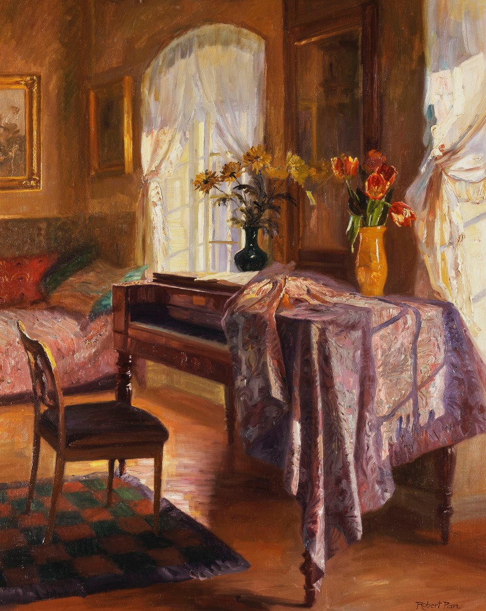 Wnętrze z pianinem autorstwa Robert Panitzsch