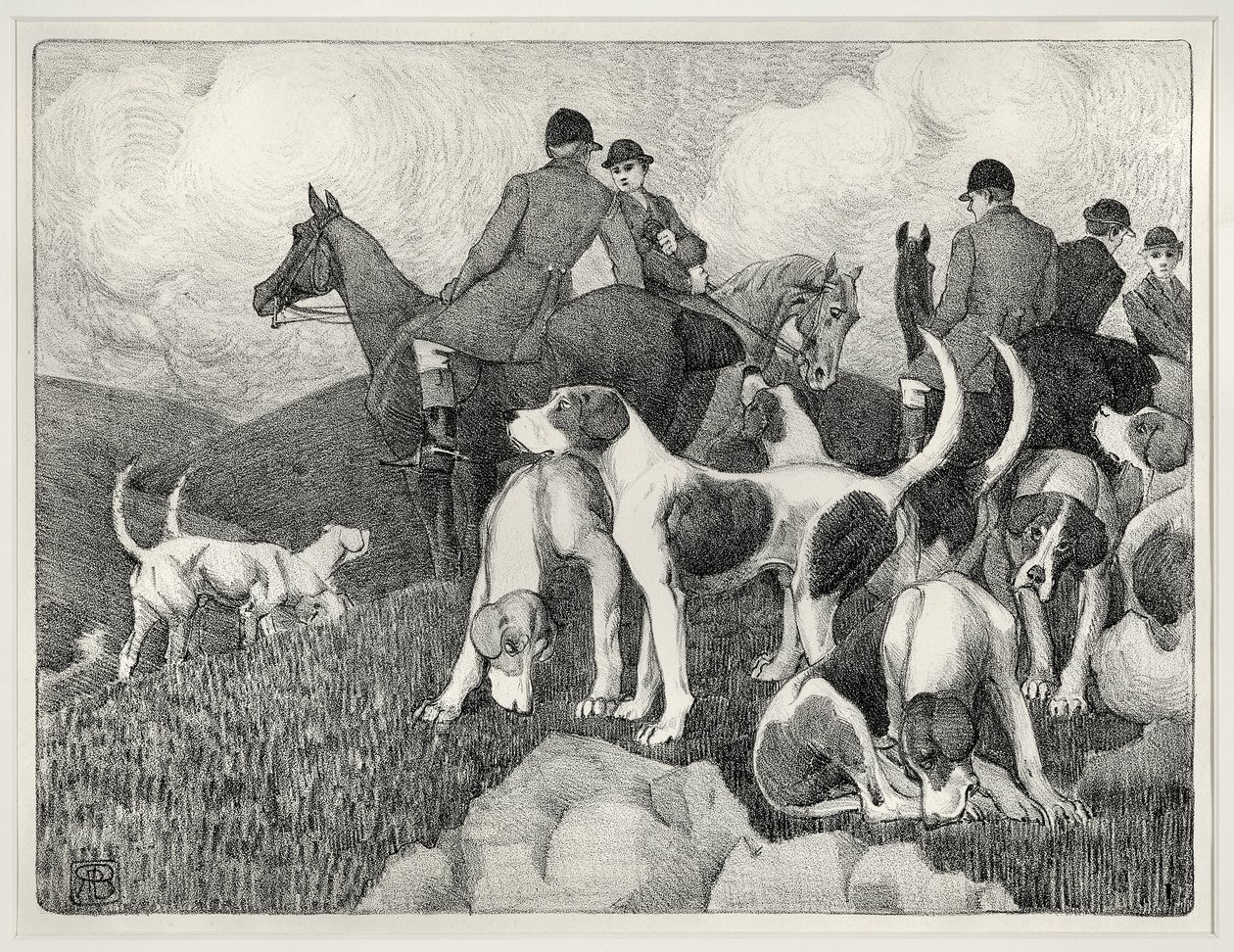 Scena polowania (lito) autorstwa Robert Polhill Bevan