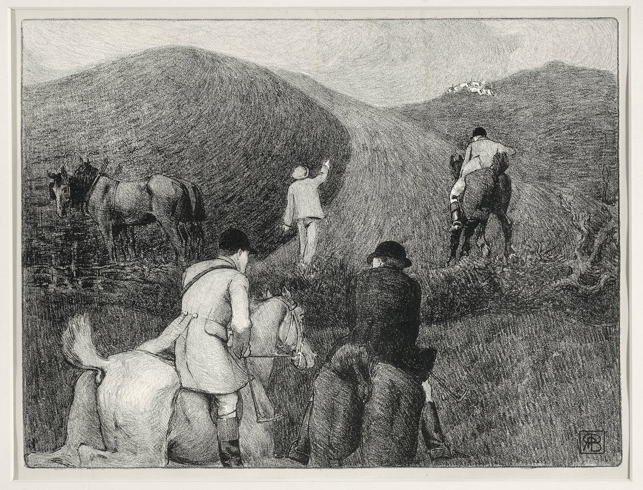 Scena polowania (lito) autorstwa Robert Polhill Bevan
