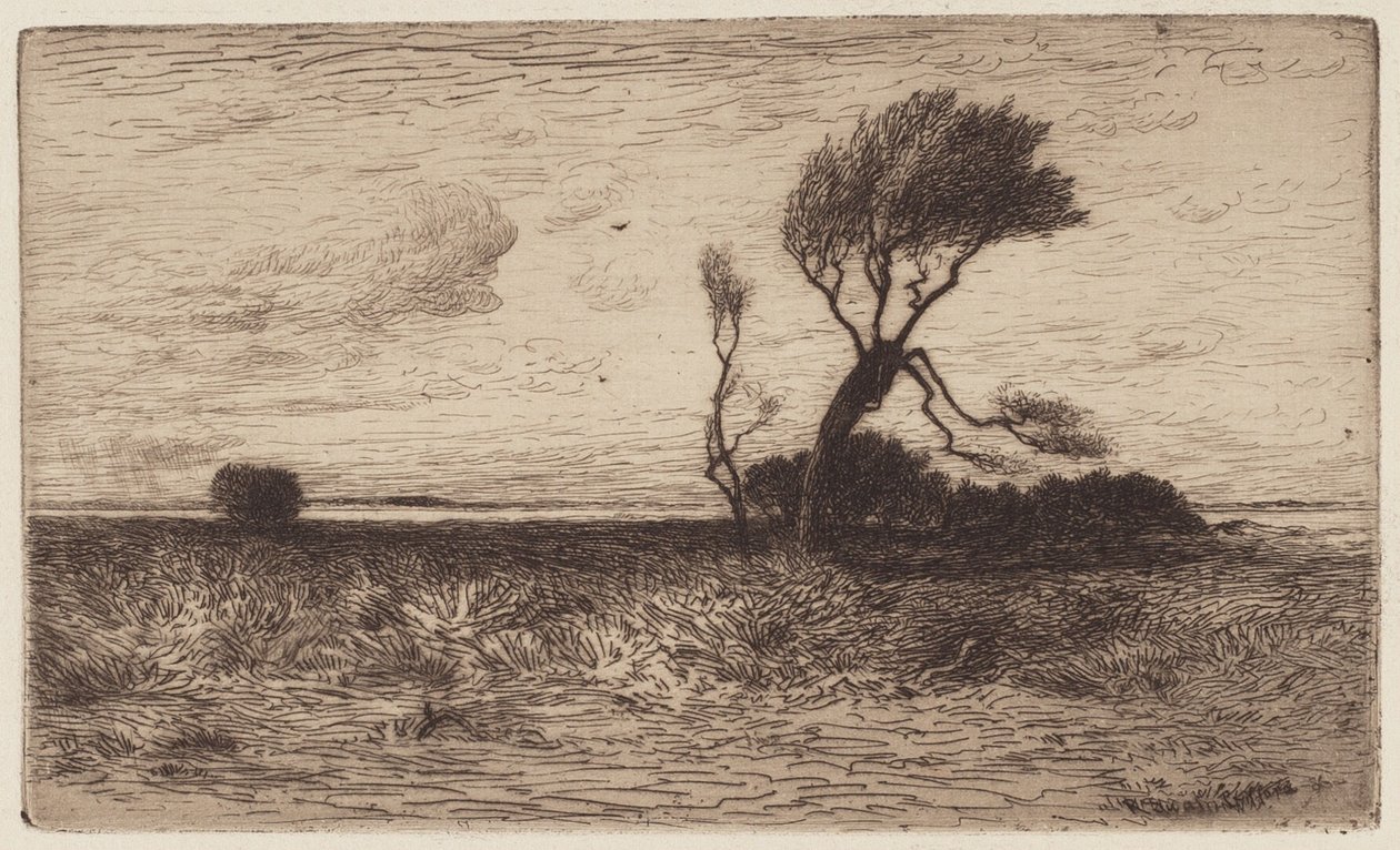 W pobliżu wybrzeża [mała tabliczka] autorstwa Robert Swain Gifford