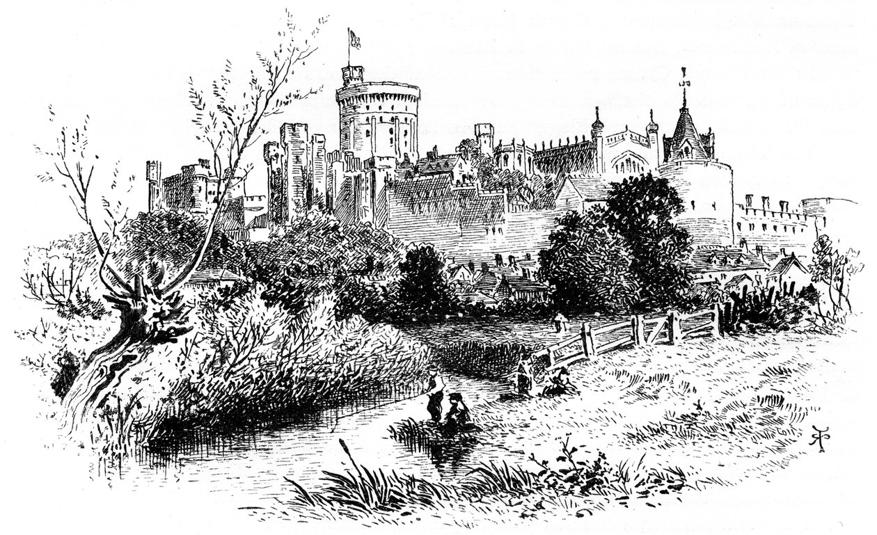 Windsor, z Clewer, 1880. autorstwa Robert Taylor Pritchett