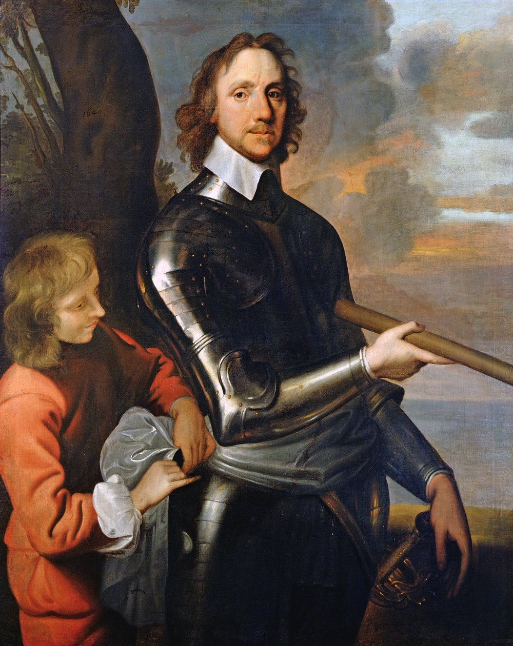 Portret Olivera Cromwella (1599-1658) 1649 autorstwa Robert Walker