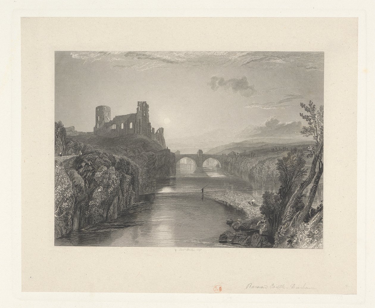 Zamek Barnard, Durham autorstwa Robert Wallis