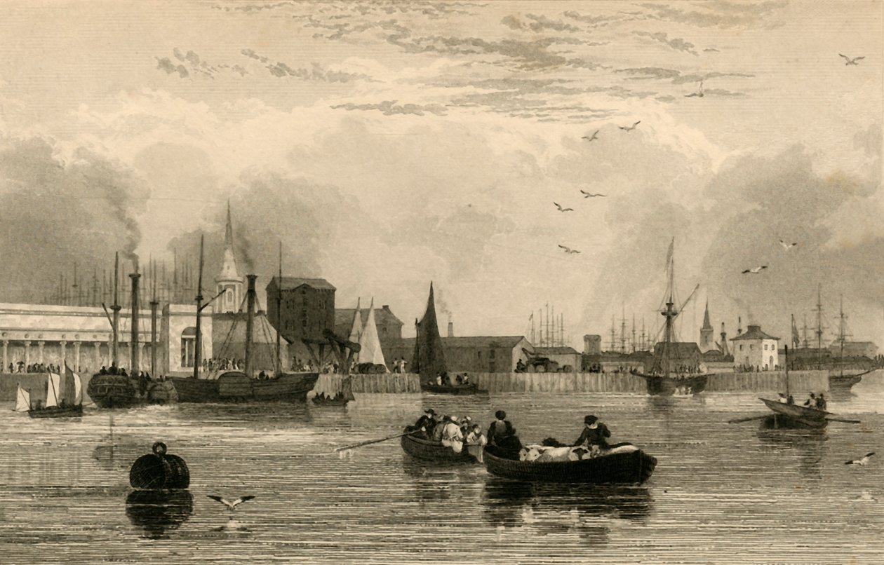 Liverpool, z Mersey, nr III..., c1830. autorstwa Robert Wallis