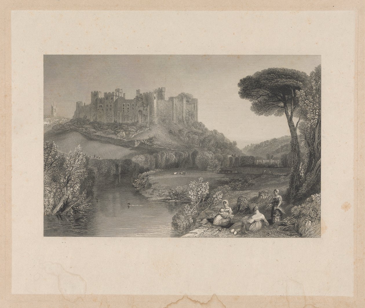 Zamek Ludlow, Shropshire autorstwa Robert Wallis