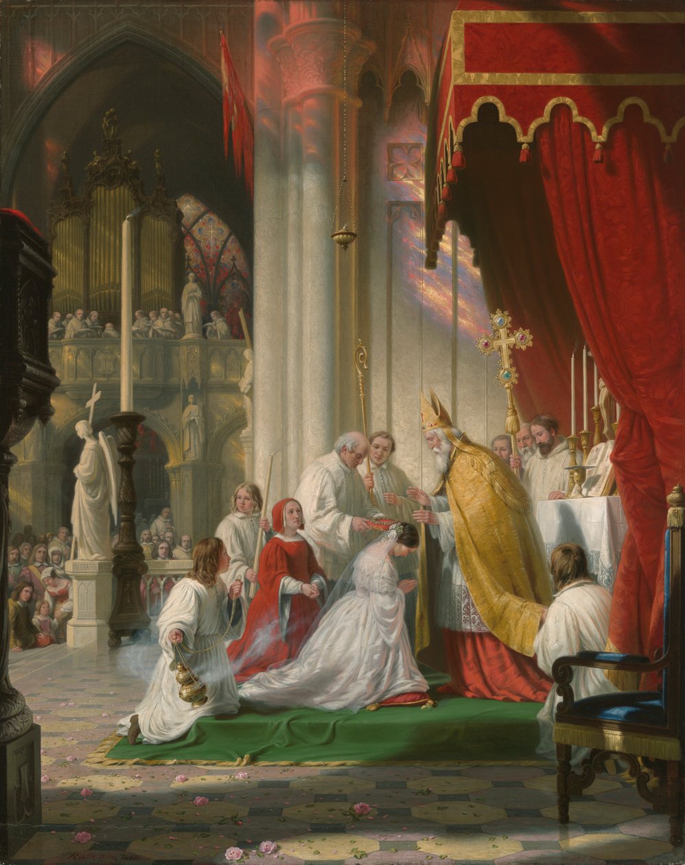 Przyjmowanie zasłony autorstwa Robert Walter Weir