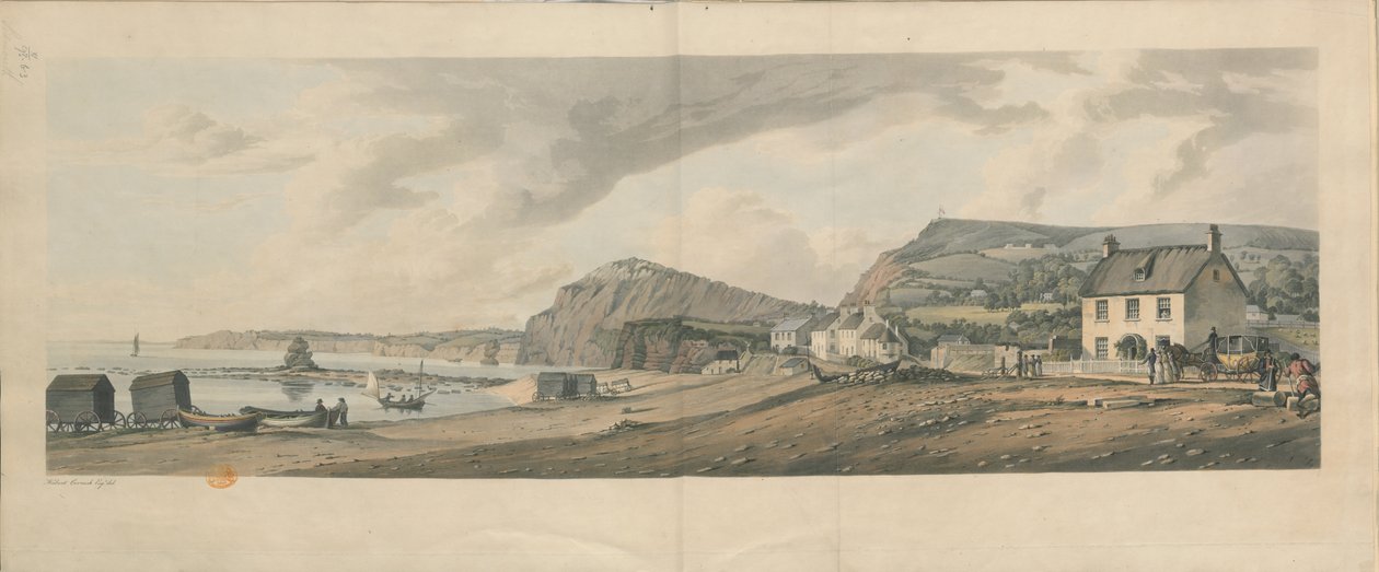 Sidmouth, Devon autorstwa Robert the Elder Havell
