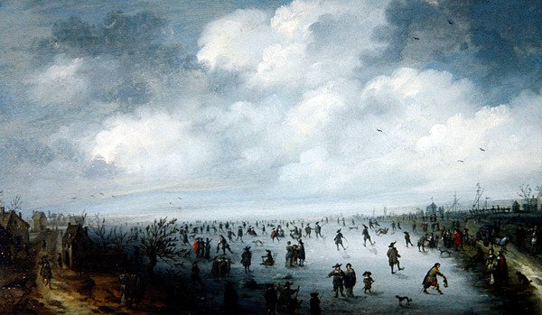 Zimowa scena autorstwa Robert van den Hoecke