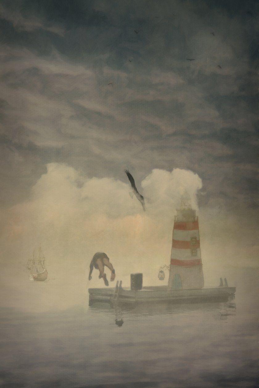 Fish Diver, 2022 (w wersji cyfrowej) autorstwa Roberta Murray