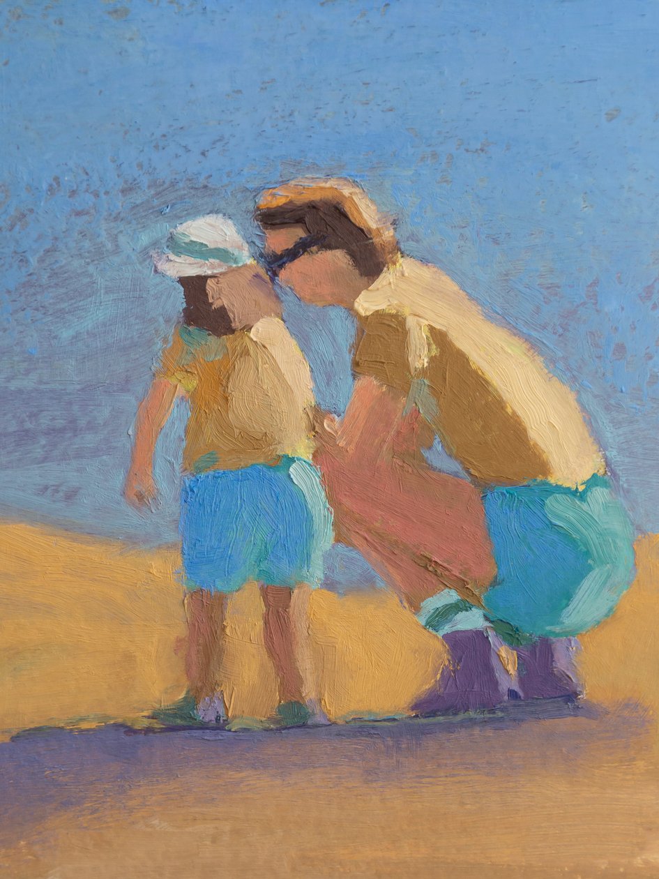 Matchy Match, 2023 (olej na papierze) autorstwa Roberta Murray