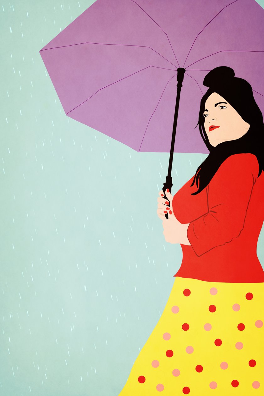 Scarlet In The Rain, 2022 (w wersji cyfrowej) autorstwa Roberta Murray