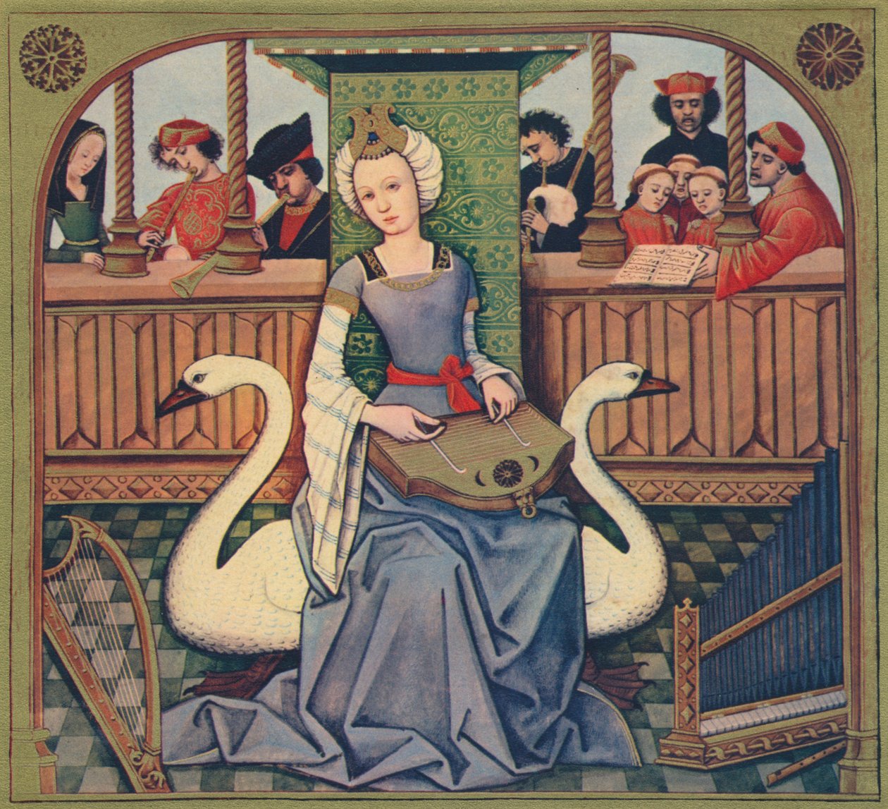 Alegoria muzyki, c1496-1498, 1939 autorstwa Robinet Testard