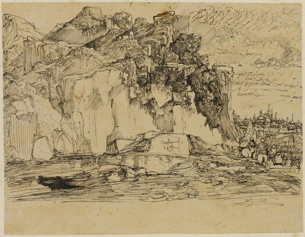 Krajobraz kaukaski autorstwa Rodolphe Bresdin