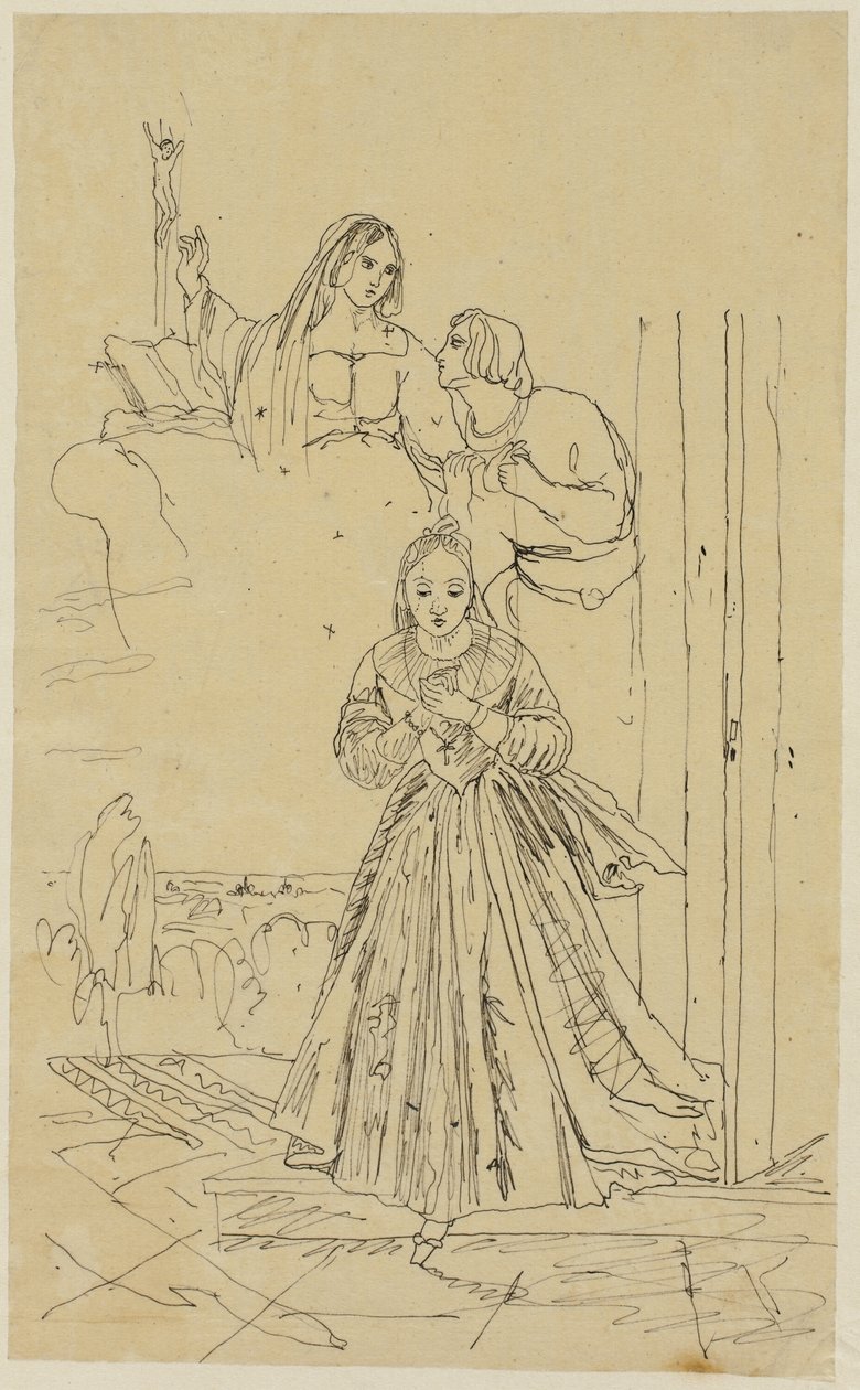 Schronienie w modlitwie autorstwa Rodolphe Bresdin