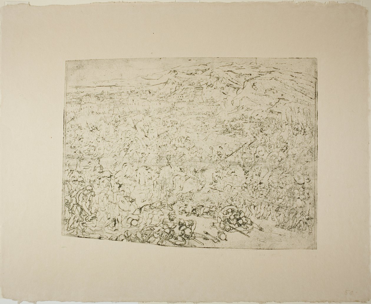 Wielka bitwa autorstwa Rodolphe Bresdin
