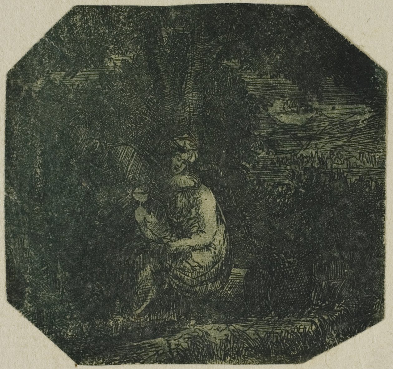 Święta Rodzina autorstwa Rodolphe Bresdin