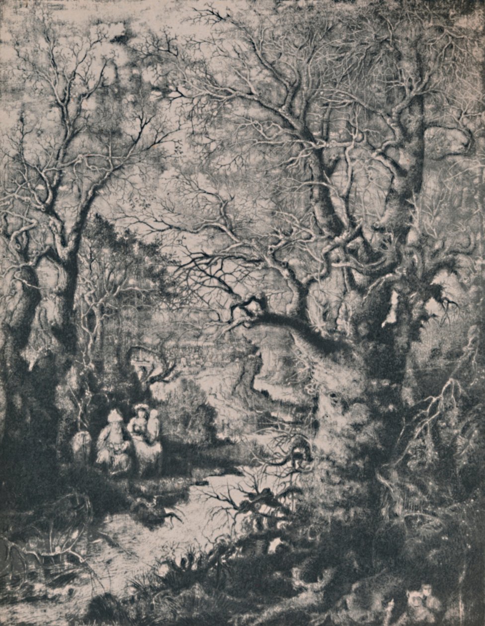 Święta Rodzina, 1855, 1946 autorstwa Rodolphe Bresdin