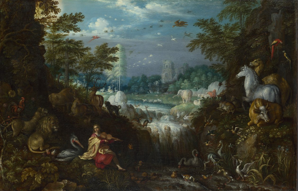 Orfeusz, 1628 autorstwa Roelant Savery